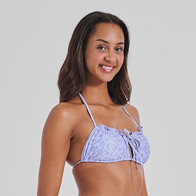 Juniors' Ninety-Nine° Merrow Cut Out Bralette Bikini Top