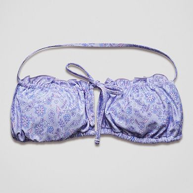 Juniors' Ninety-Nine° Merrow Cut Out Bralette Bikini Top