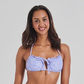Juniors' Ninety-Nine° Merrow Cut Out Bralette Bikini Top