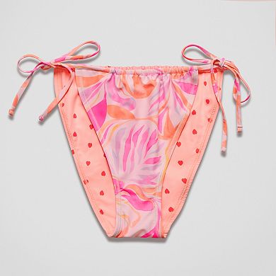 Juniors' Ninety-Nine° Reversible Tunnel Tie Hipster Bikini Bottoms