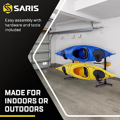 Saris Kayak Storage Rack, Freestanding Kayak Rack For Two-kayak, Sup, Canoe & Paddleboard