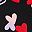 Black Tossed Hearts