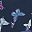 Navy Butterflies
