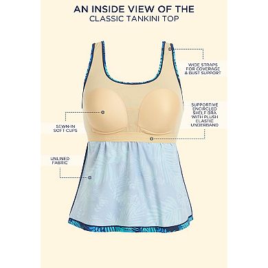 Swimsuits for All Women's Classic Tankini Top