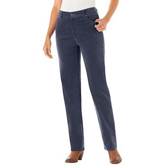 Woman Within Plus Size Tall Corduroy Straight Leg Jeans