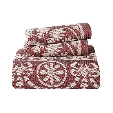 SUPERIOR Kymbal Medallion Woven Jacquard Oversized Bedspread & Sham Set