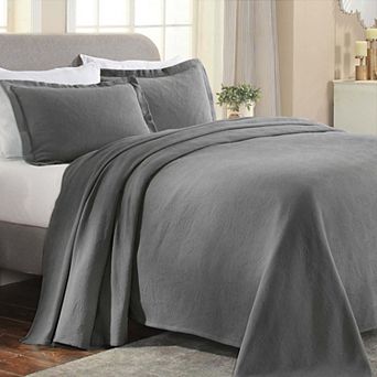 SUPERIOR Paisley Cotton All-Season Matelassé Bedspread Set with Shams
