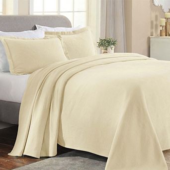 SUPERIOR Paisley Cotton All-Season Matelassé Bedspread Set with Shams