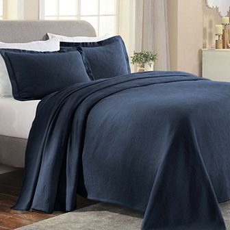 SUPERIOR Paisley Cotton All-Season Matelassé Bedspread Set with Shams