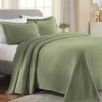 SUPERIOR Paisley Cotton All-Season Matelassé Bedspread Set with Shams