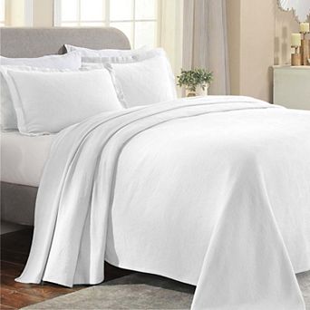 SUPERIOR Paisley Cotton All-Season Matelassé Bedspread Set with Shams