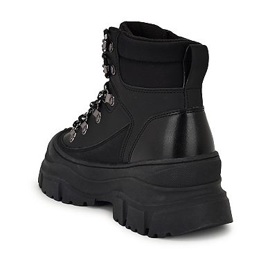 Nine West Budde Lace-Up Lug Sole Women's Booties