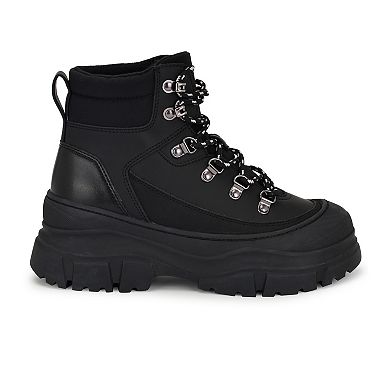 Nine West Budde Lace-Up Lug Sole Women's Booties