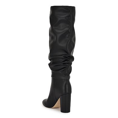 Nine West Magnett Women's Block Heel Slouchy Dress Boots