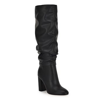 Nine West Magnett Women's Block Heel Slouchy Dress Boots