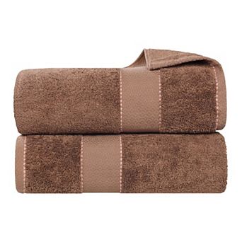 Superior 2 pc Niles Egyptian Giza Cotton Dobby Ultra-Plush Thick Soft Absorbent Bath Sheet Set