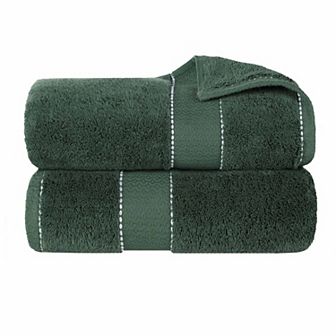 Superior 2 pc Niles Egyptian Giza Cotton Dobby Ultra-Plush Thick Soft Absorbent Bath Sheet Set