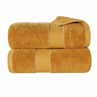 Superior 2 pc Niles Egyptian Giza Cotton Dobby Ultra-Plush Thick Soft Absorbent Bath Sheet Set