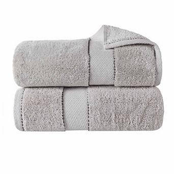Superior 2 pc Niles Egyptian Giza Cotton Dobby Ultra-Plush Thick Soft Absorbent Bath Sheet Set