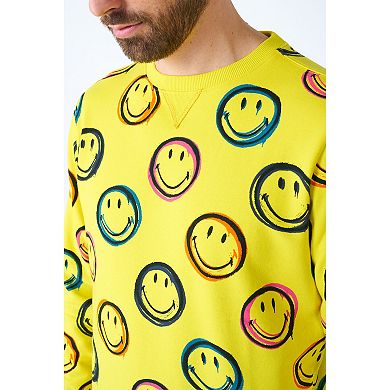 Men's OppoSuits Smiley Smudge Crewneck Sweatshirt
