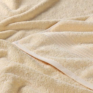Superior 12 pc Egyptian Cotton Highly Absorbent Solid Ultra Soft Towel Set