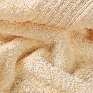 Superior 12 pc Egyptian Cotton Highly Absorbent Solid Ultra Soft Towel Set