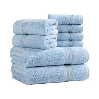 Superior 8 pc Egyptian Cotton Highly Absorbent Solid Ultra Soft Towel Set