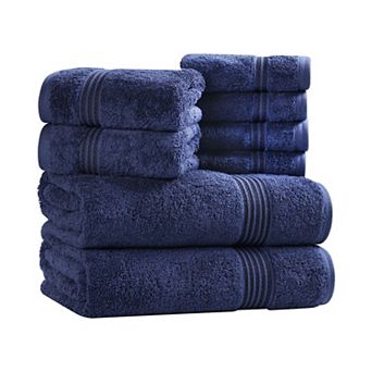 Superior 8 pc Egyptian Cotton Highly Absorbent Solid Ultra Soft Towel Set