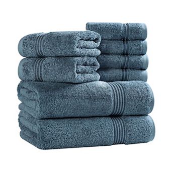 Superior 8 pc Egyptian Cotton Highly Absorbent Solid Ultra Soft Towel Set