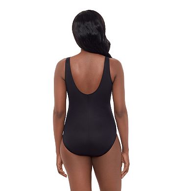 Women's Great Lengths Entangled Ruffle Surplice One Piece Swimsuit
