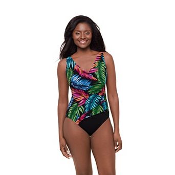 Women's Great Lengths Entangled Ruffle Surplice One Piece Swimsuit