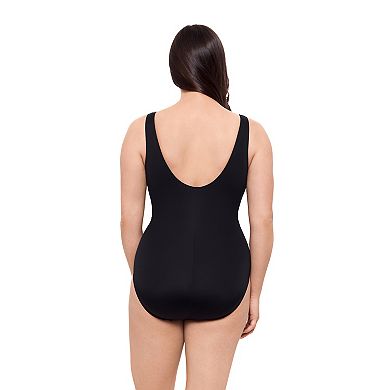 Women's Great Lengths Marble Canyon Shirred Surplice One-Piece Swimsuit