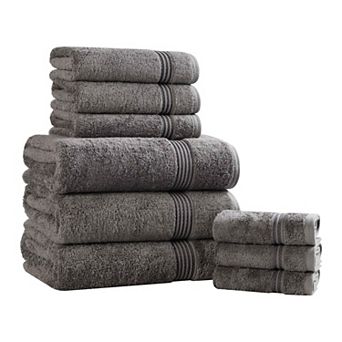 Superior 9 pc Egyptian Cotton Highly Absorbent Solid Ultra Soft Towel Set