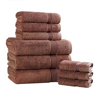 Superior 9 pc Egyptian Cotton Highly Absorbent Solid Ultra Soft Towel Set
