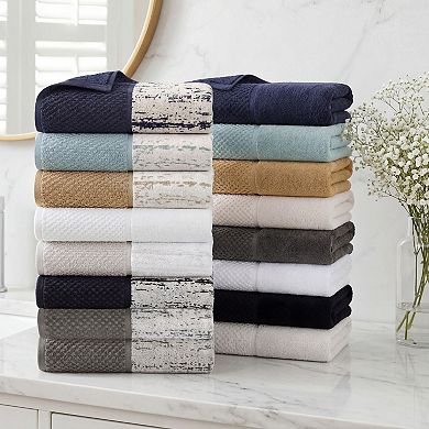 Superior 12-pc. Lodie Cotton Jacquard Solid and Two-Toned Face Towel/Washcloth Set