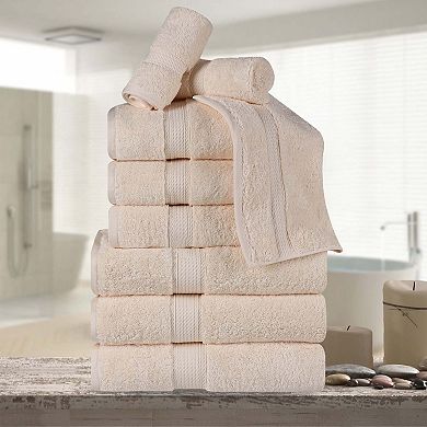 Superior 9-pc. Egyptian Cotton Heavyweight Solid Plush Towel Set