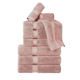 Superior 9 pc Egyptian Cotton Heavyweight Solid Plush Towel Set
