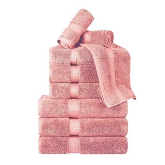 Superior 9 pc Egyptian Cotton Heavyweight Solid Plush Towel Set