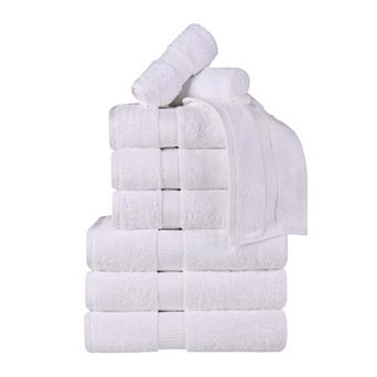 Superior 9 pc Egyptian Cotton Heavyweight Solid Plush Towel Set