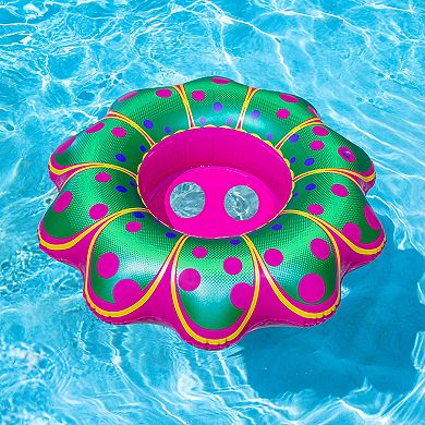 Poolmaster Swimming Pool Inflatable Pink Flower Baby Rider Float