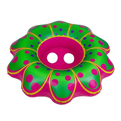 Poolmaster Swimming Pool Inflatable Pink Flower Baby Rider Float