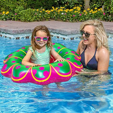 Poolmaster Swimming Pool Inflatable Pink Flower Baby Rider Float
