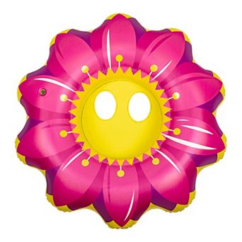 Poolmaster Swimming Pool Inflatable Pink Flower Baby Rider Float