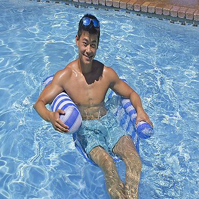 Poolmaster Blue Water Hammock Swimming Pool Float Lounge