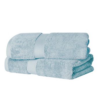 Superior 2 pc Egyptian Cotton Heavyweight Solid Plush Bath Towel Set