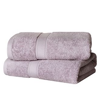 Superior 2 pc Egyptian Cotton Heavyweight Solid Plush Bath Towel Set