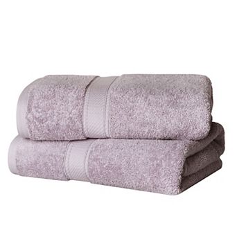 Superior 2 pc Egyptian Cotton Heavyweight Solid Plush Bath Towel Set