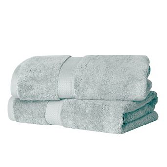 Superior 2 pc Egyptian Cotton Heavyweight Solid Plush Bath Towel Set