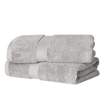 Superior 2 pc Egyptian Cotton Heavyweight Solid Plush Bath Towel Set