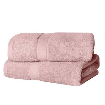 Superior 2 pc Egyptian Cotton Heavyweight Solid Plush Bath Towel Set